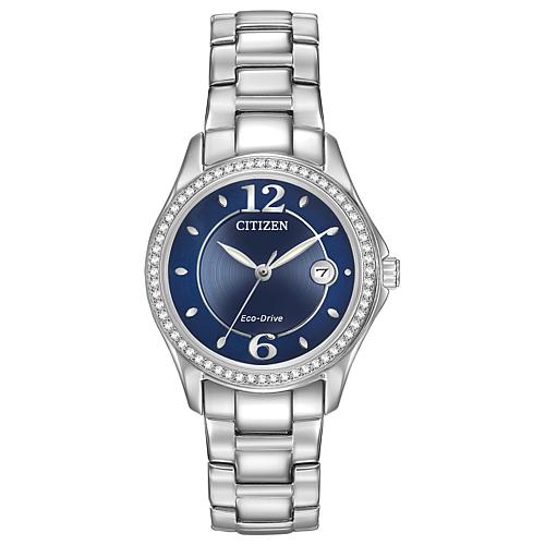 Women's Eco-Drive Stainless Steel Crystal Watch