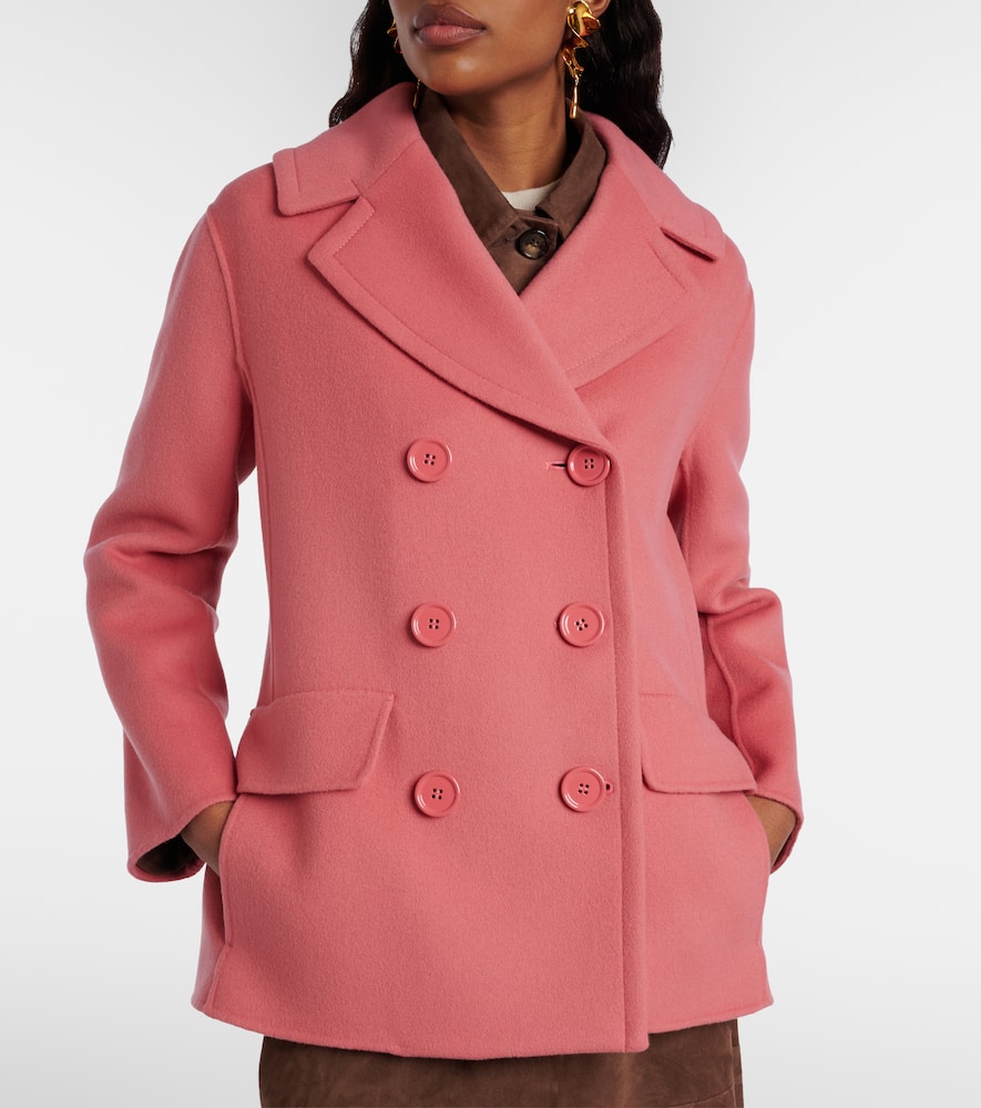 Efebo double-breasted virgin wool jacket