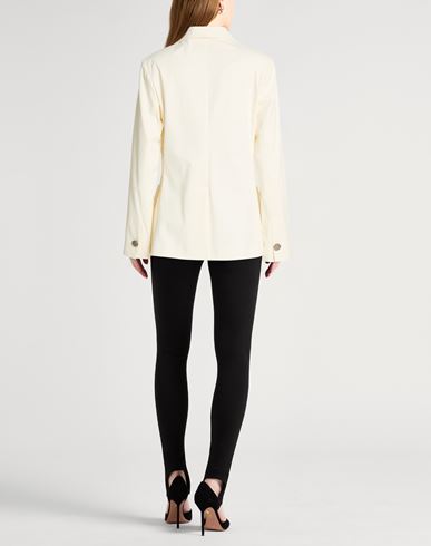 P. a.r. o.s. h. Woman Blazer Cream Size M Cotton, Lyocell, Elastane