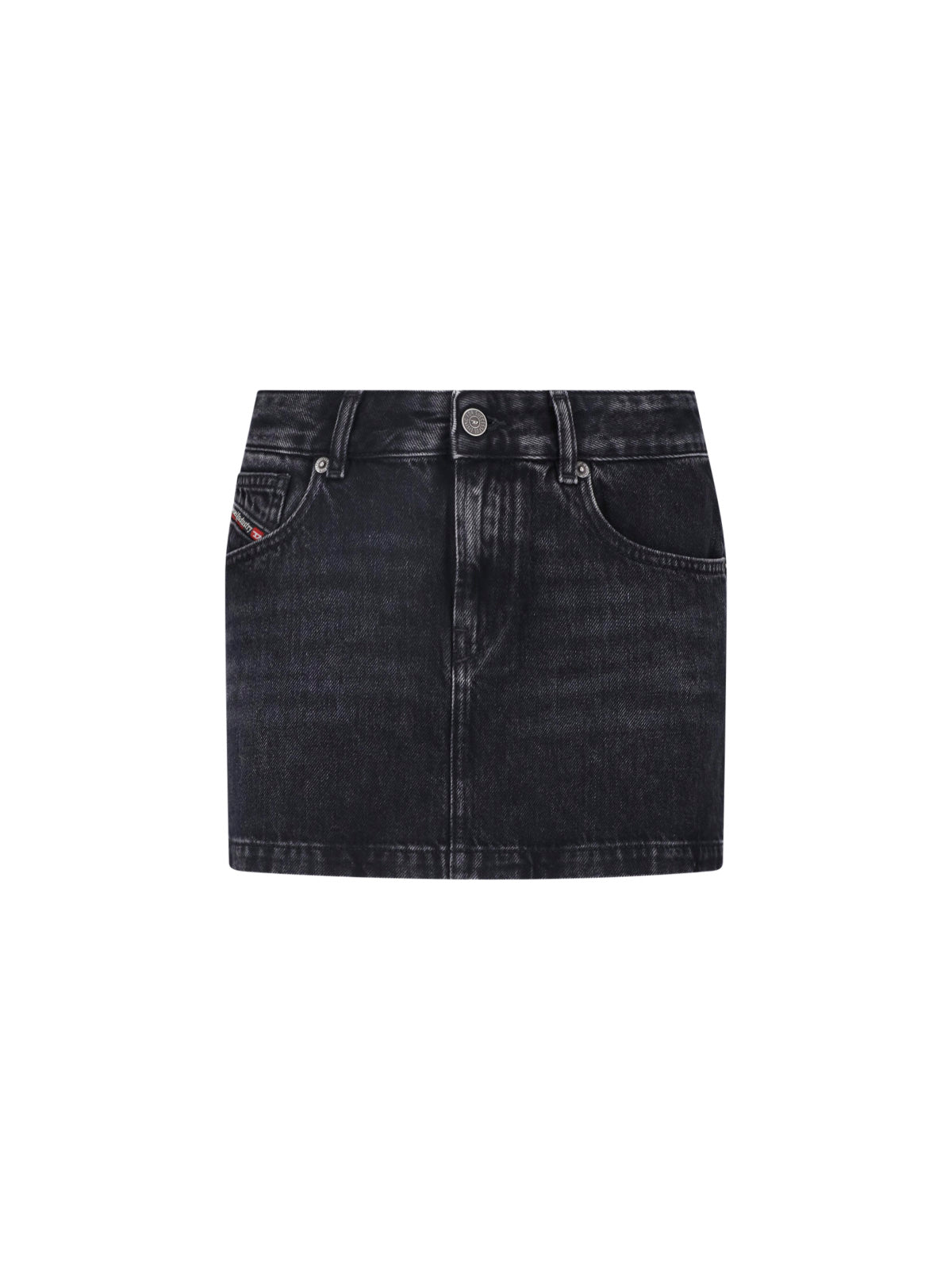 Women's Cotton-Lyocell Denim-Style Mini Skirt
