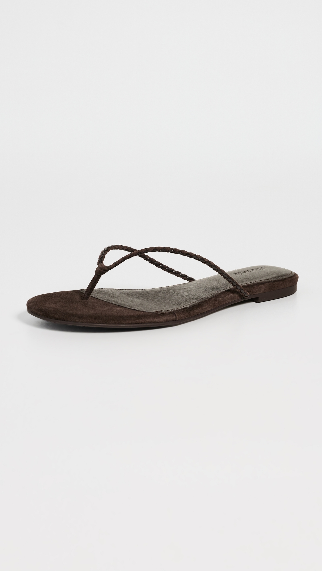 Ira Braided Thong Sandals Dark Carob