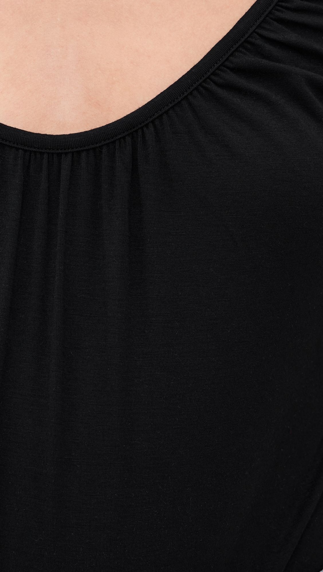 Cassandra Long Sleeve Ruched Bodysuit Black