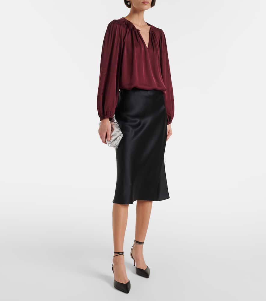 Velvet Riona satin blouse