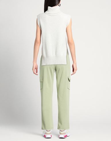 Woman Pants Sage green Size S Modal, Polyester, Elastane