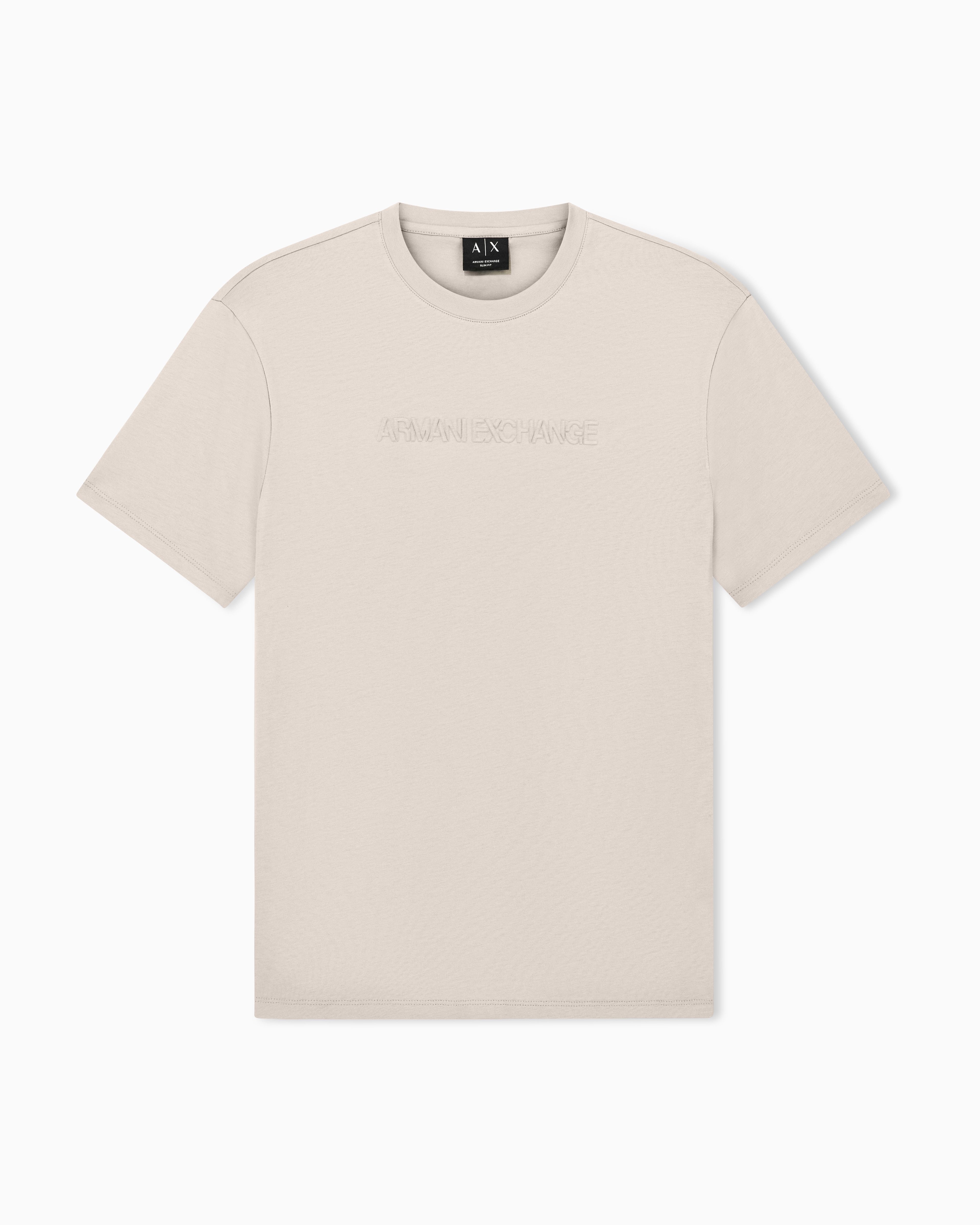 Slim-Fit T-shirt in Cotton Jersey with tonal embossed logo