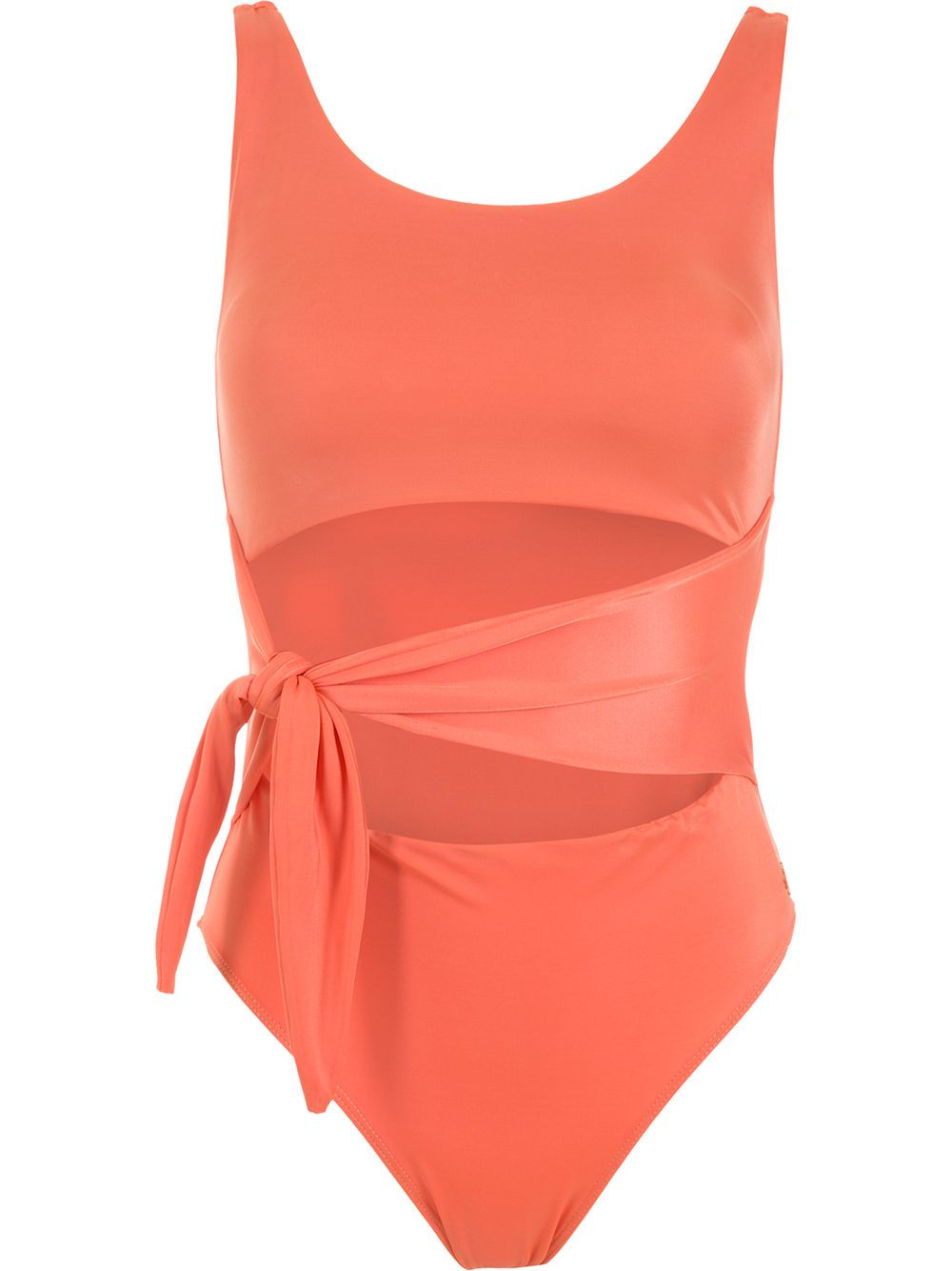 Katia knot-detail one-piece swimsuit - Orange