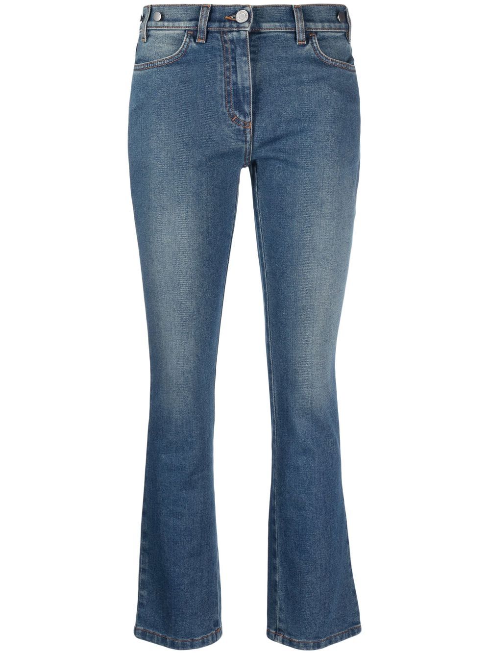 Mid-rise cropped jeans - Blue