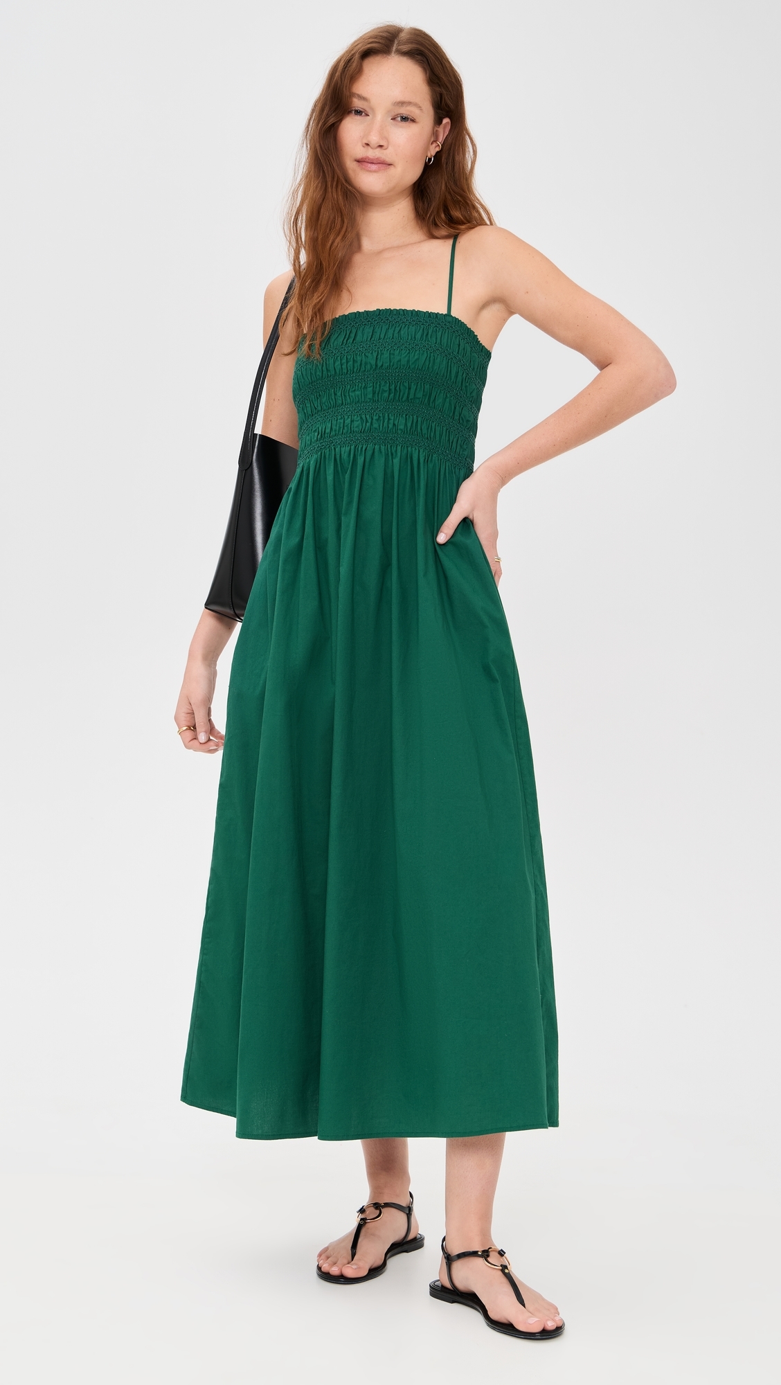 Pistola Denim Bianca Dress Emerald