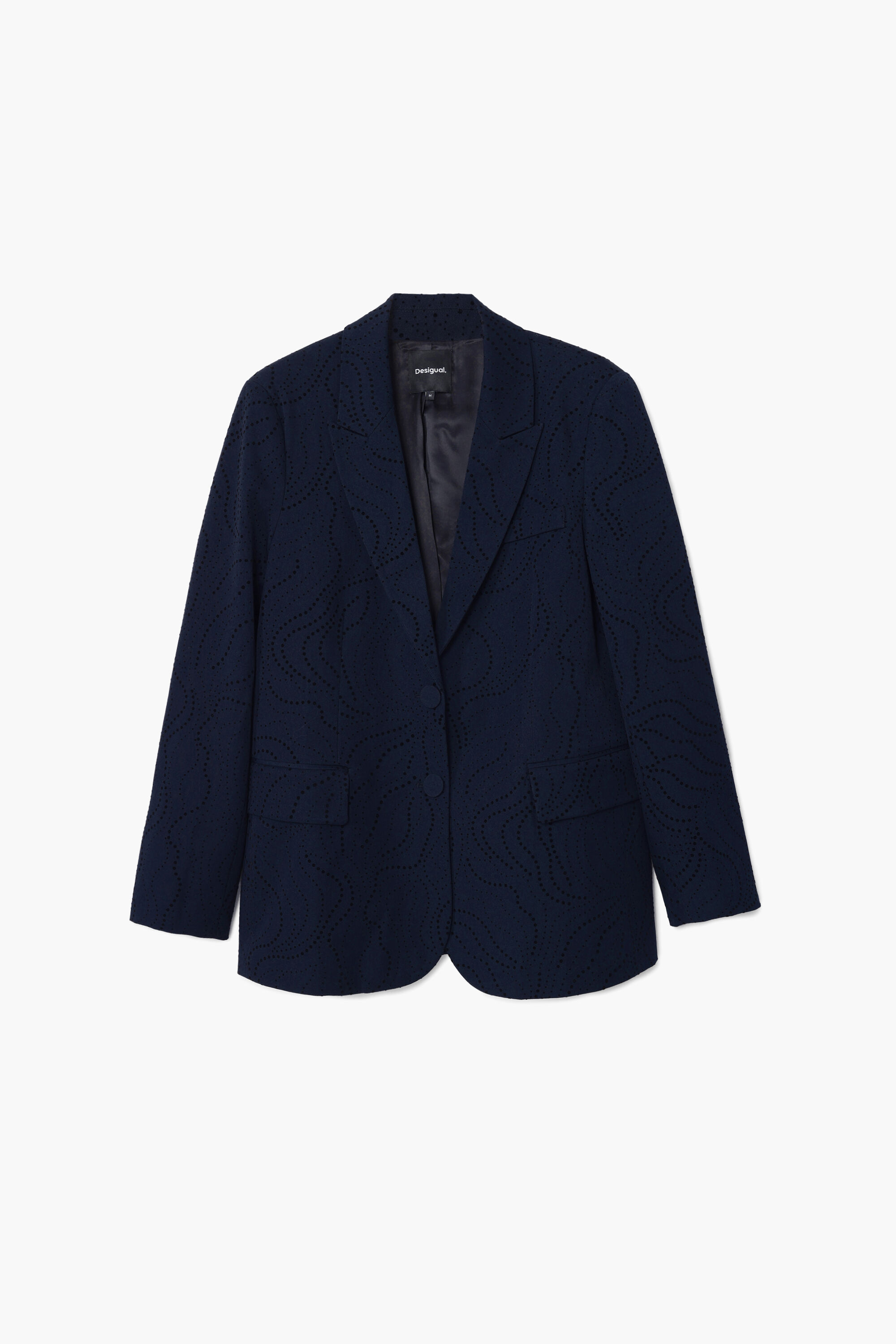 Embroidered floral blazer