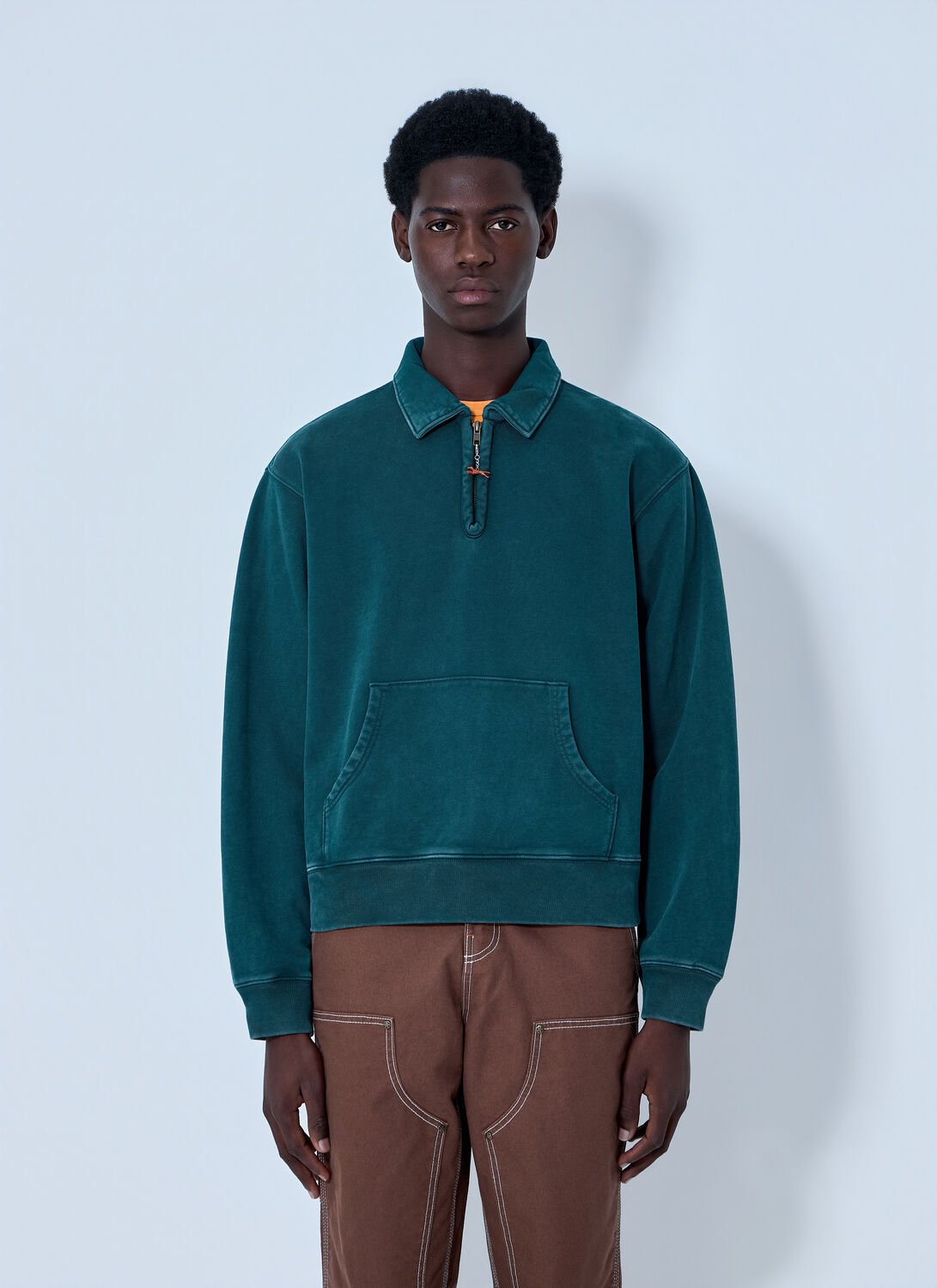 Half-zip Cotton Sweatshirt