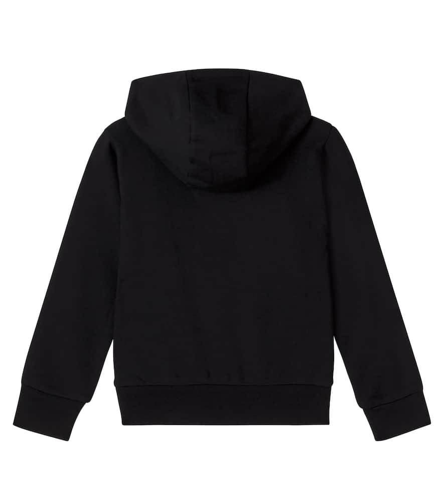 Logo cotton jersey hoodie