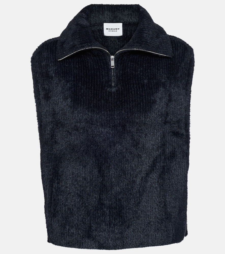 Milie high-neck sweater vest
