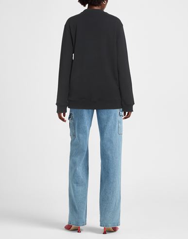 Woman Sweatshirt Black Size XS Cotton