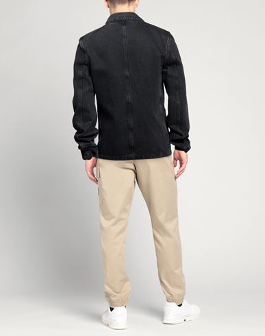 Man Denim outerwear Charcoal Size L Cotton