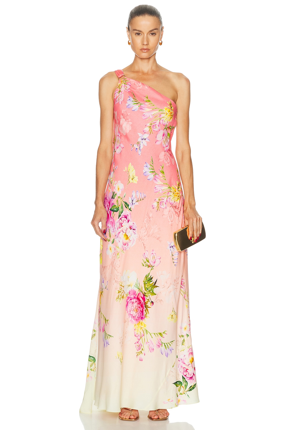hemant and nandita pink puff sleeve dress Dress With Belt