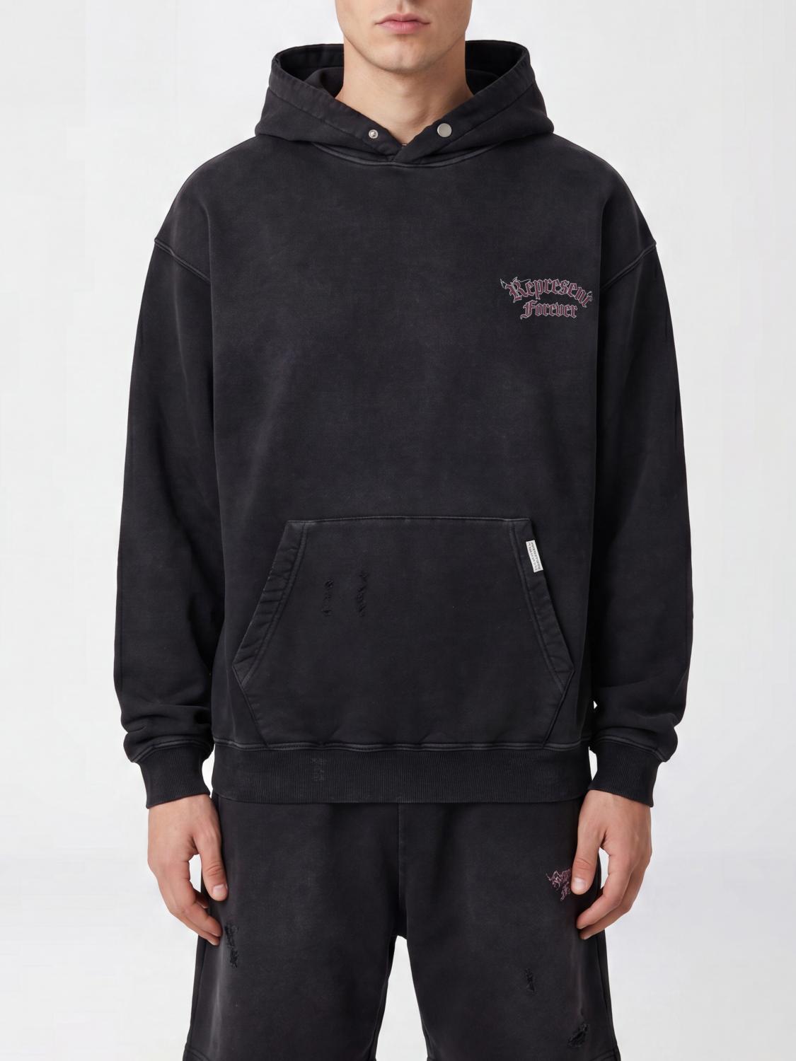 Sweatshirt Men color Black
