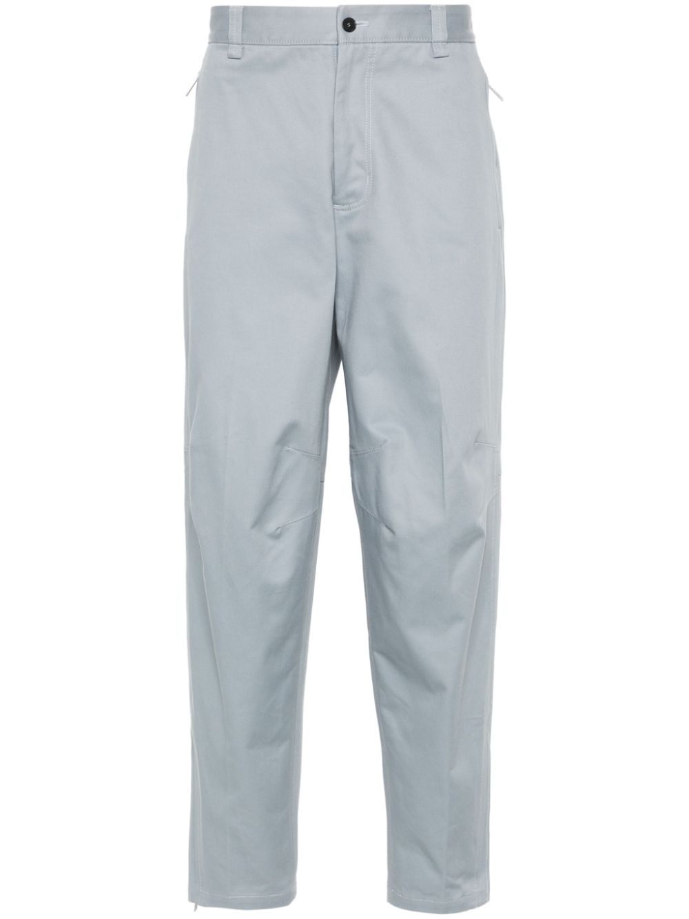 Biker straight-leg trousers - Grey