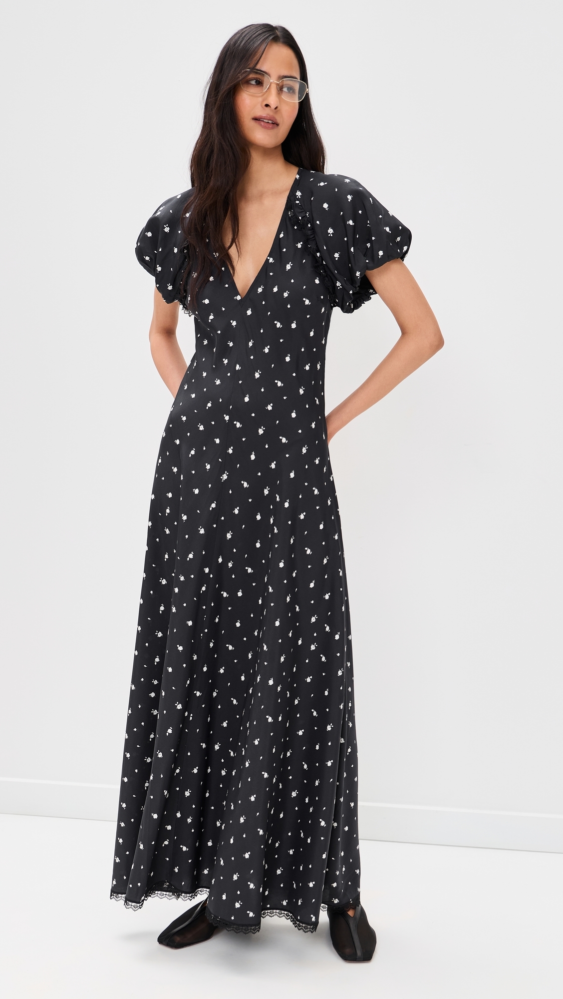 Roxie Silk Dress Black