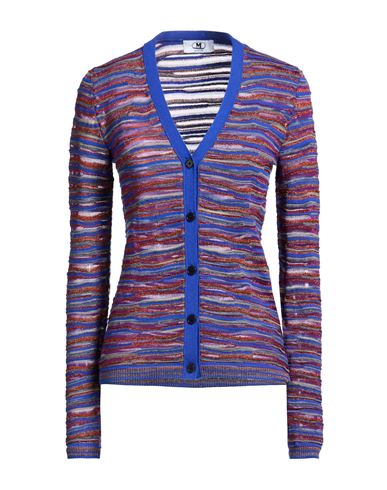 Woman Cardigan Bright blue Size XL Wool, Viscose, Cotton, Metallic fiber