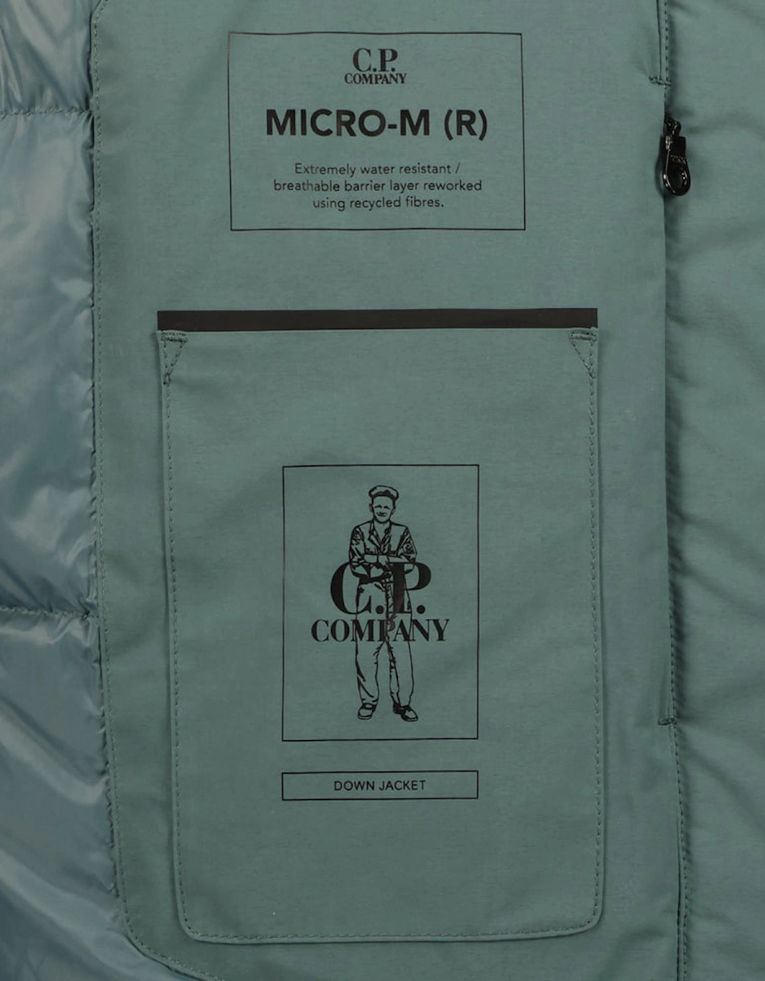 CP Company Men's Micro-M Down Jacket - Blue - : 44/Regular