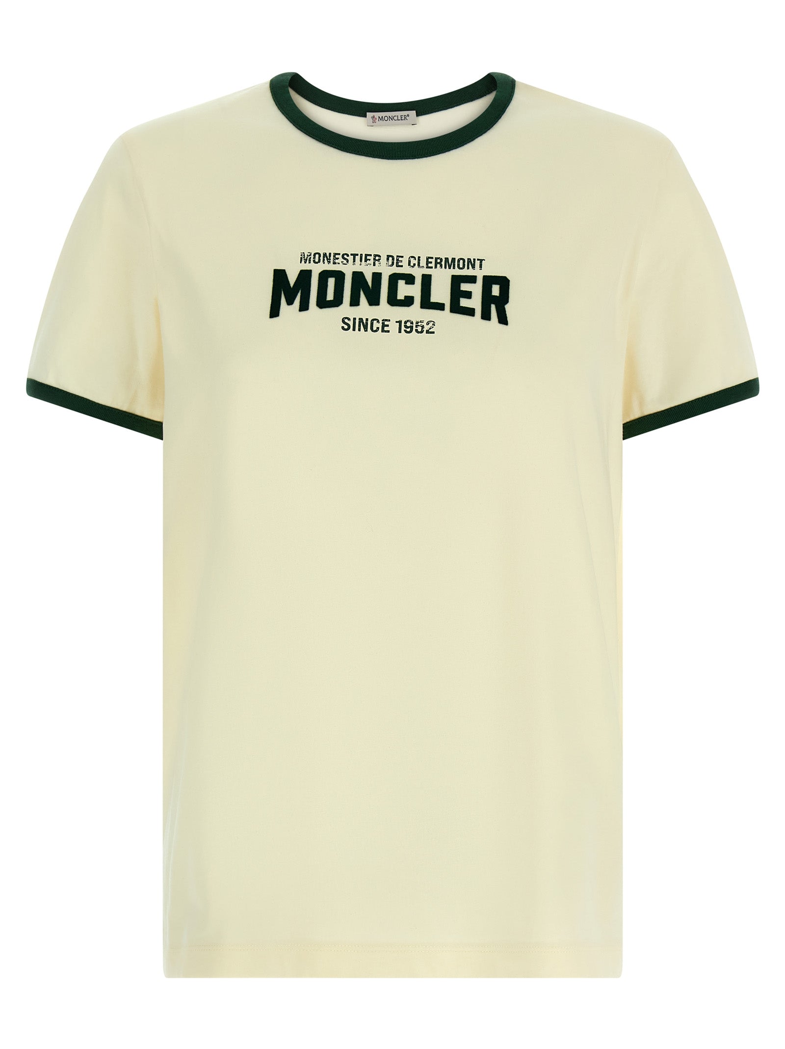Logo-Print Cotton T-Shirt — Beige