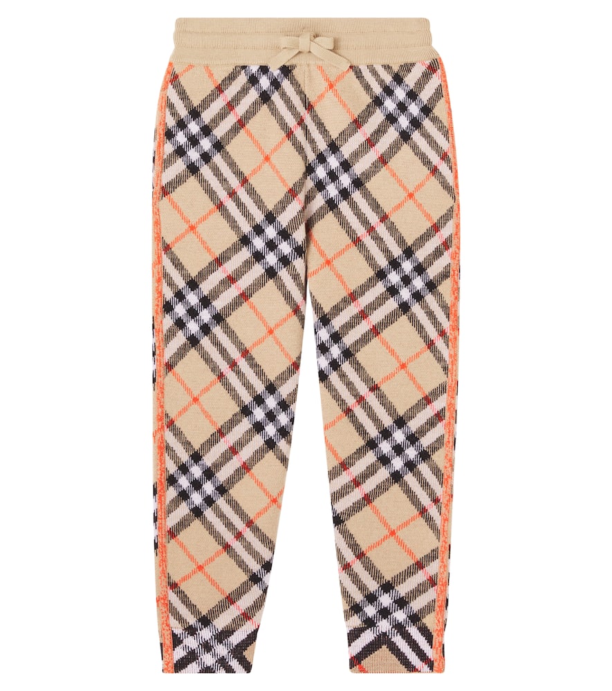 Burberry Check wool sweatpants