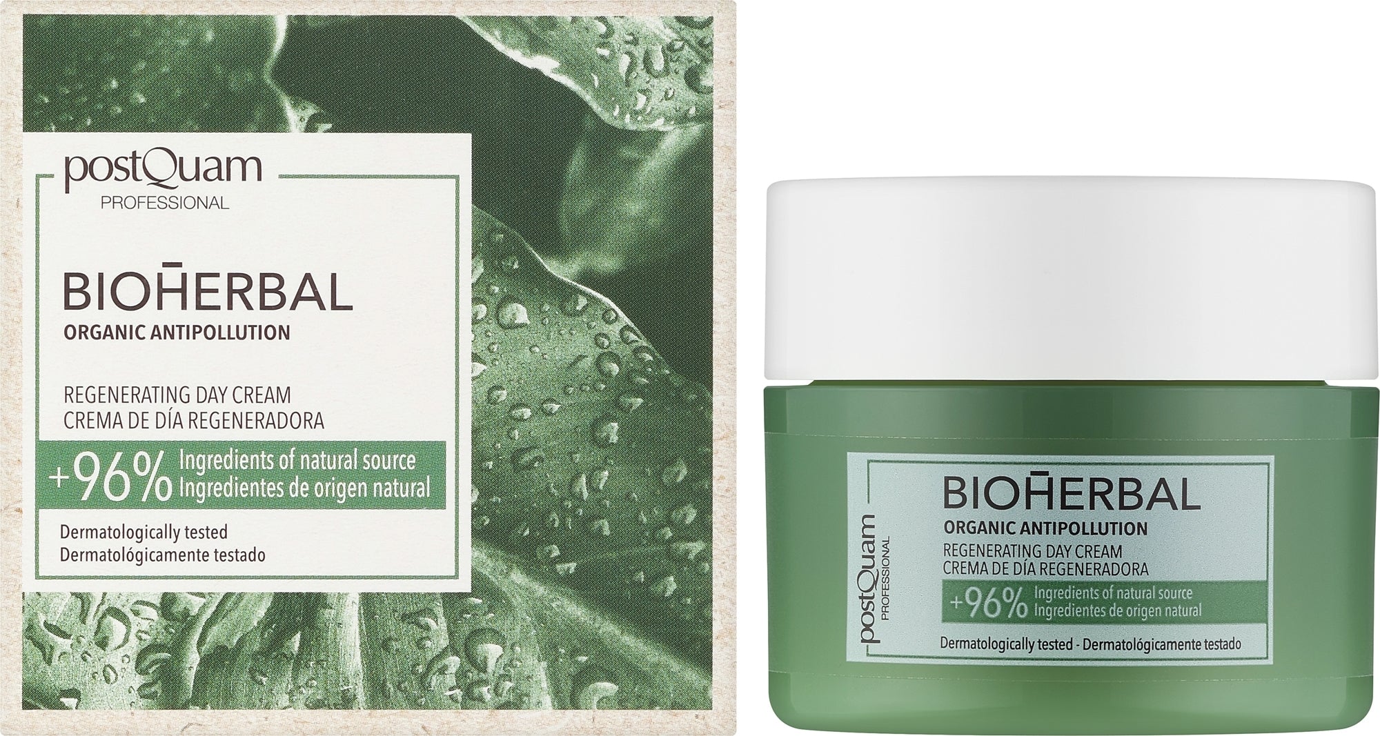 Crema viso rivitalizzante, da giorno PostQuam Bioherbal Regenerating Day Crea