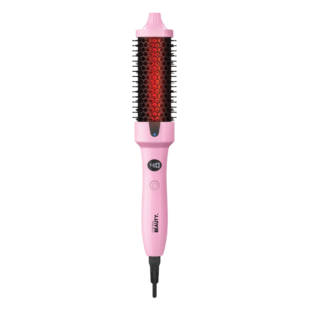 1.5inch Digital Infrared & Ionic Thermal Styling Brush - Pink