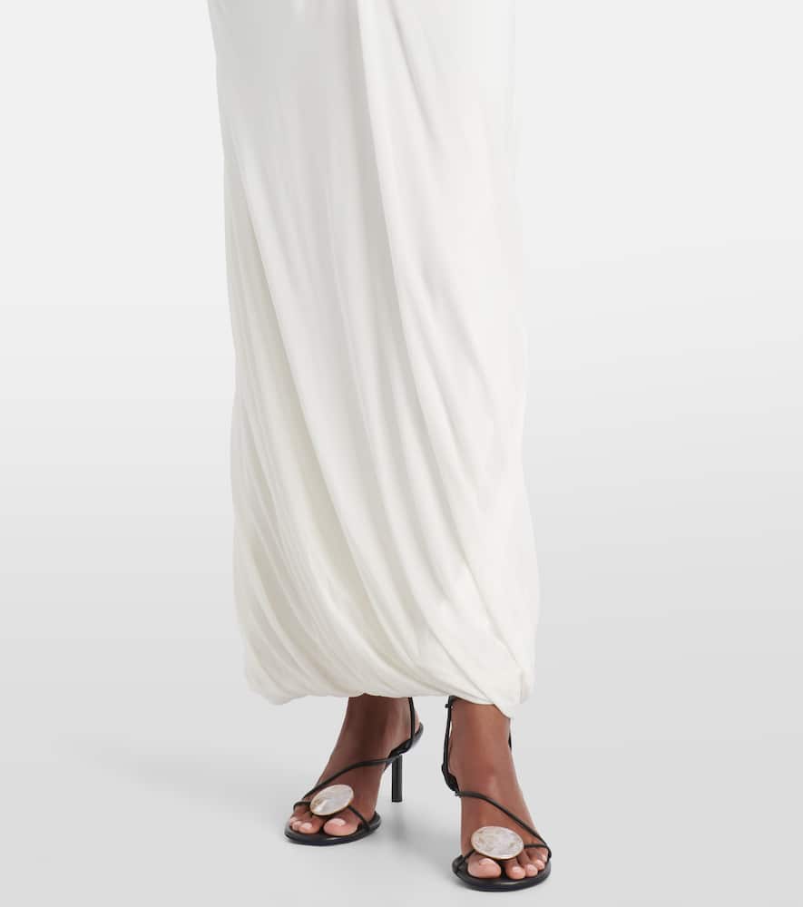 Paisley Disconnect cutout jersey maxi dress