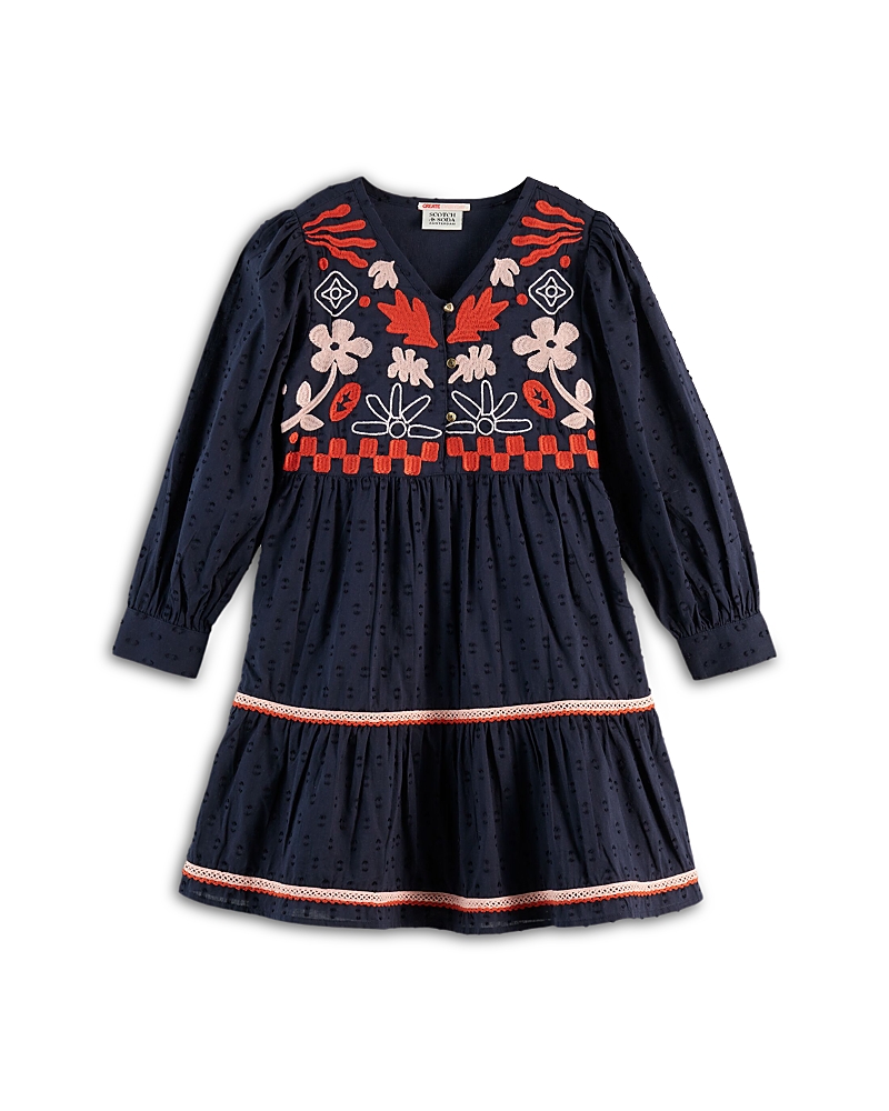 Girls' Clip Jacquard Embroidered Dress - Little Kid, Big Kid