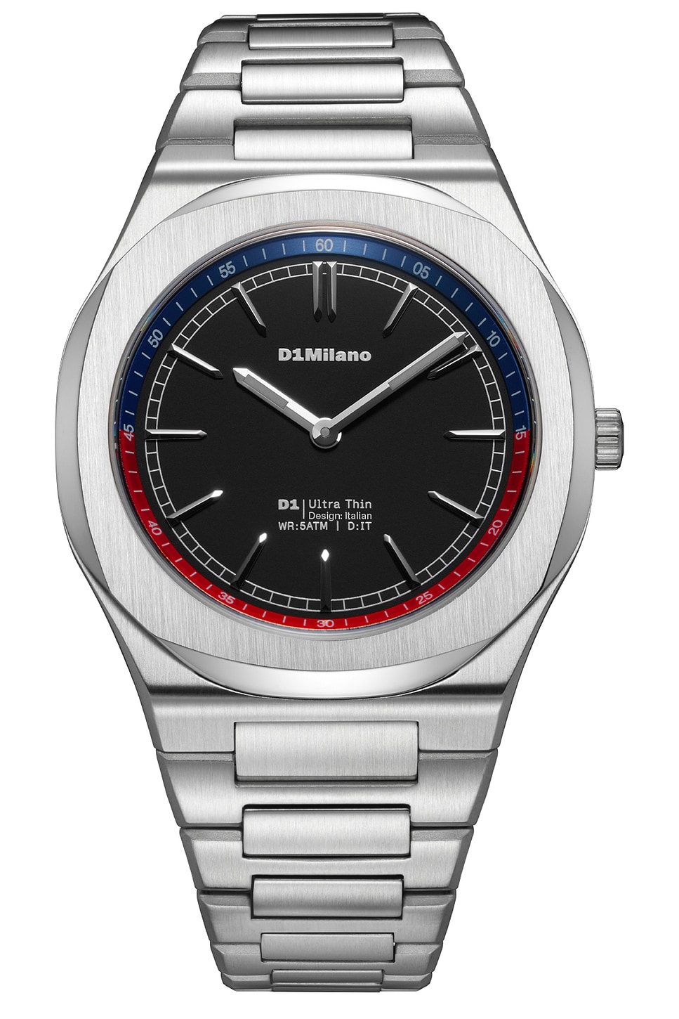 D1 Milano Ultra Thin 1970 Watch in Silver - Metallic Silver. a