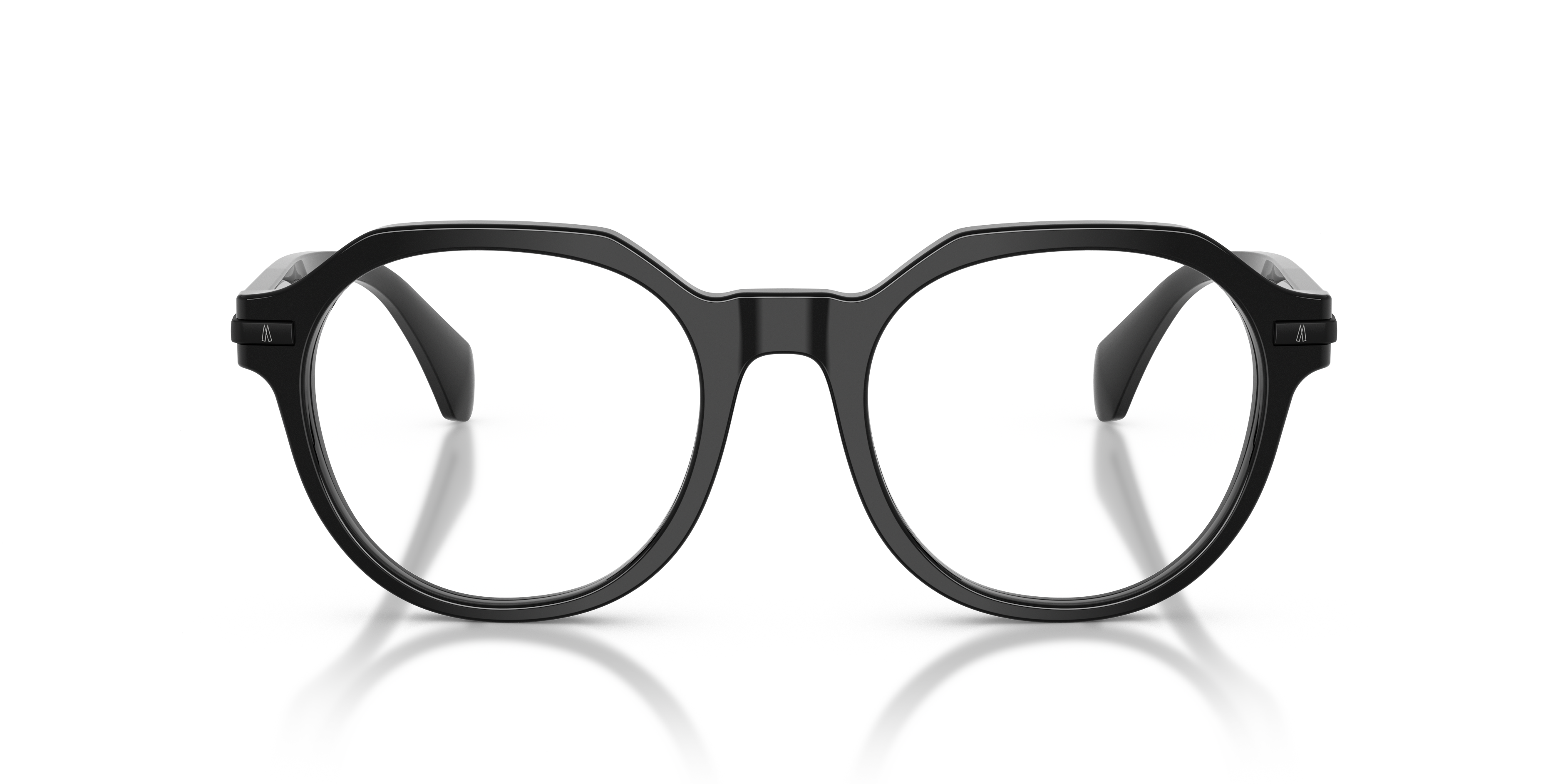 Moncler Unisex Moncler ME2014 3001 Monturas ópticas Acetato Negro Transparente Pantos Norma