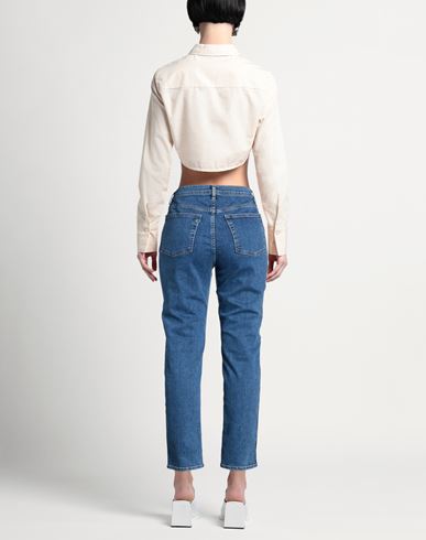 Woman Jeans Blue Size 31 Cotton, Polyester, Elastane