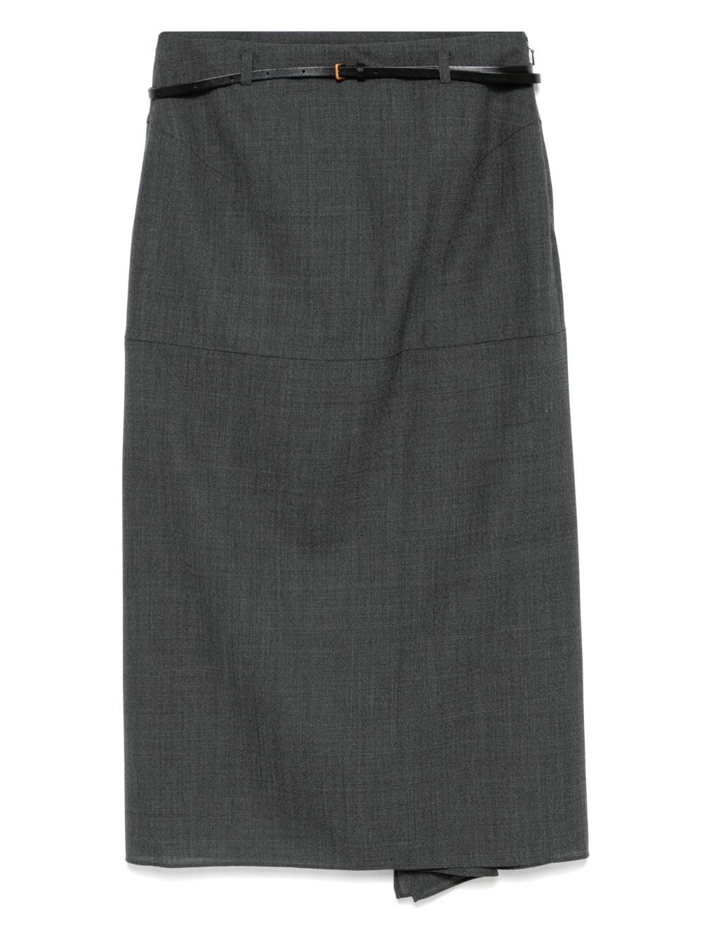LESS rolled hem skirt - Grey