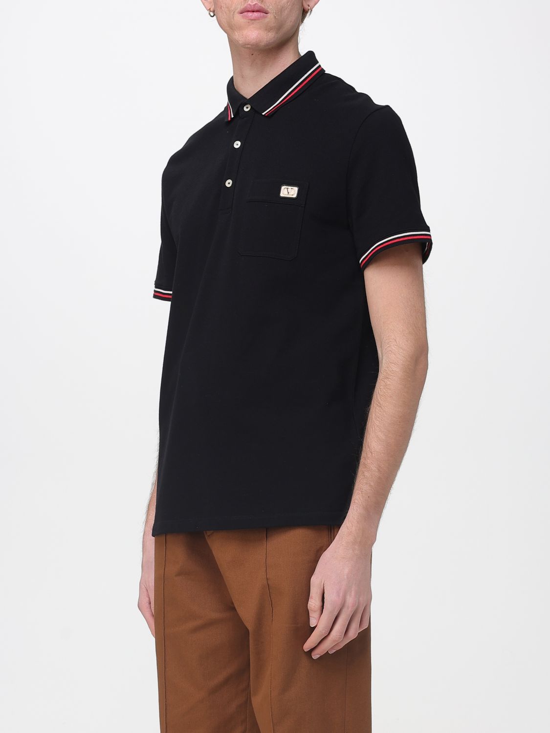Polo Shirt Men color Black