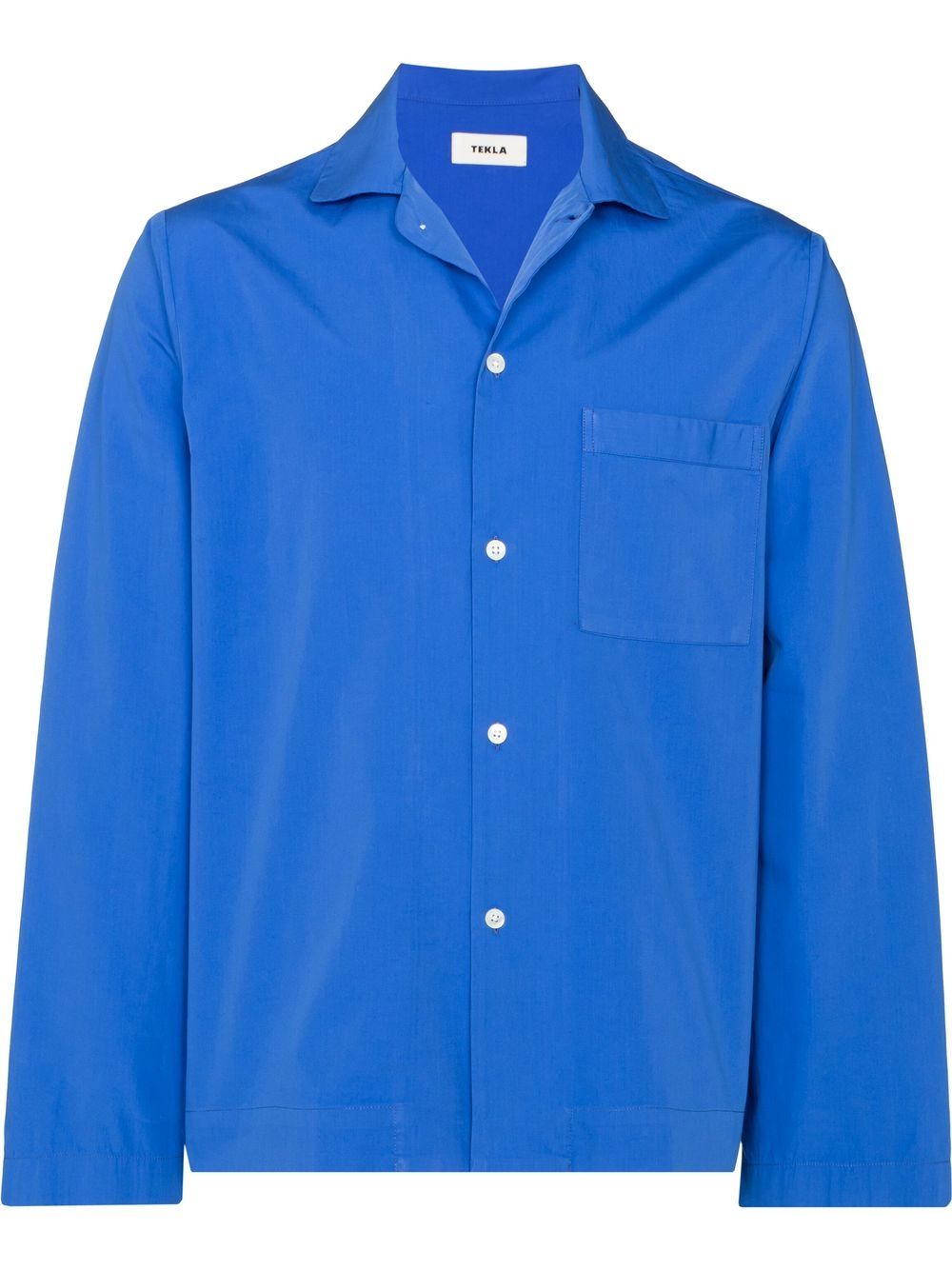 Organic cotton pajama shirt - Blue