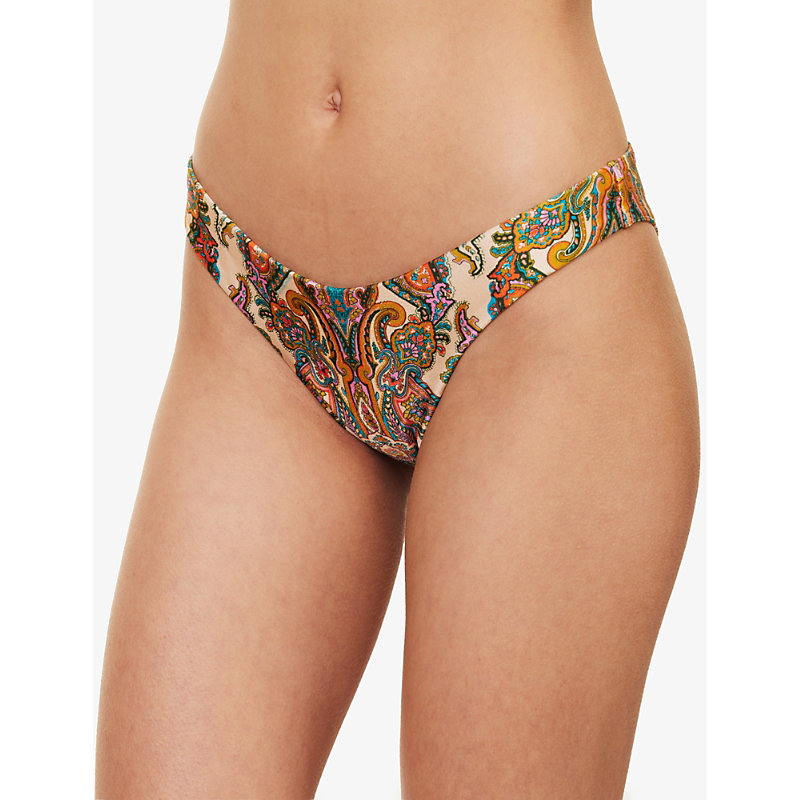 Womens Multi Paisley Ottie Paisley-pattern Bikini set