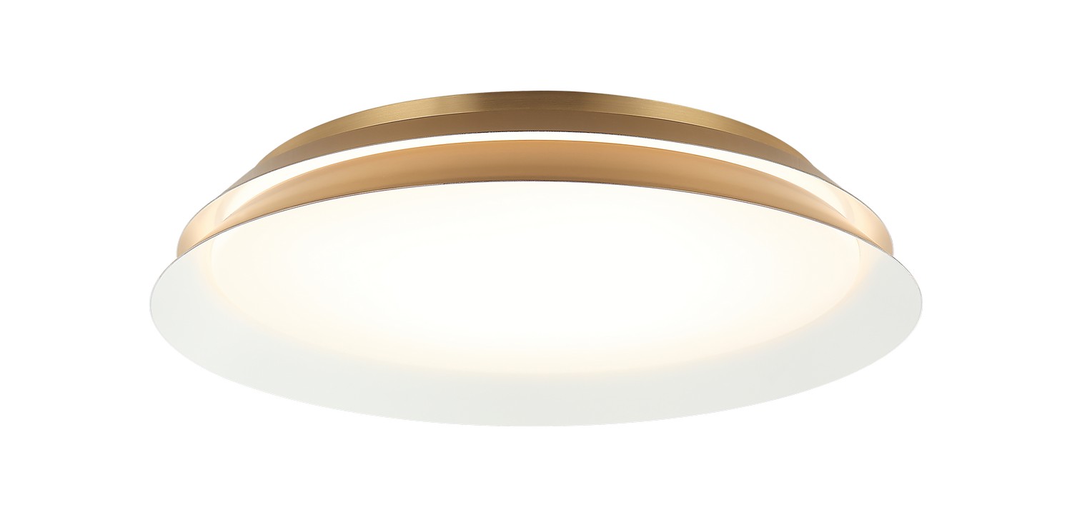 Aged Gold Brass LED Wall Sconce from the Dahlia Collection