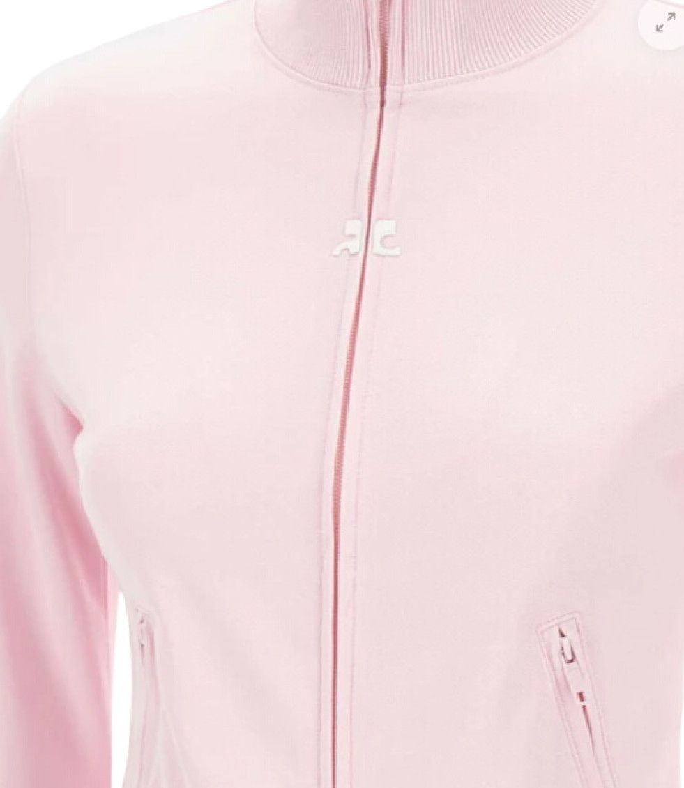 Courrèges - signature tracksuit jacket high collar