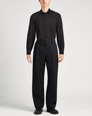 Man Shirt Black Size 36 Cotton, Polyamide, Elastane