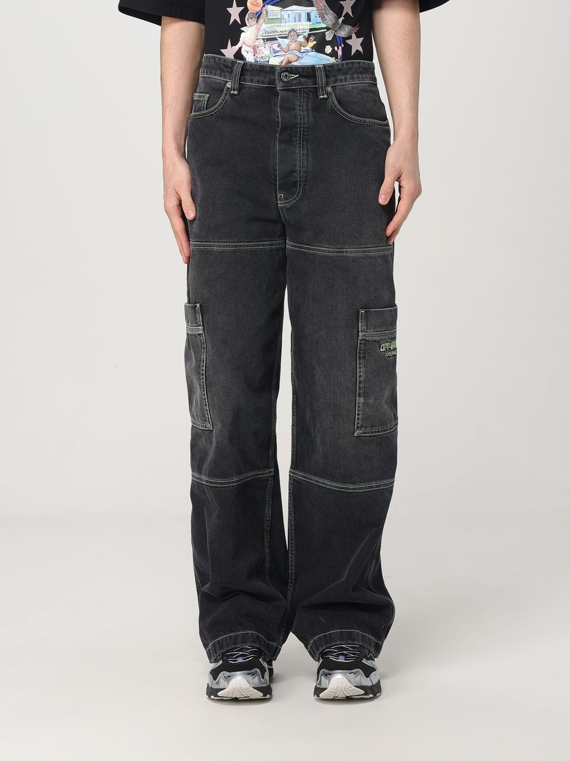Jeans OFF-WHITE Men color Black