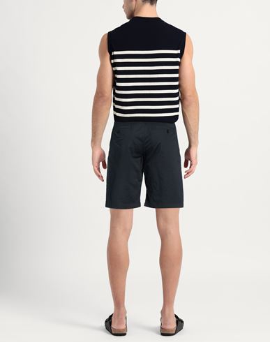 Man Shorts & Bermuda Shorts Black Size 26 Cotton, Elastane