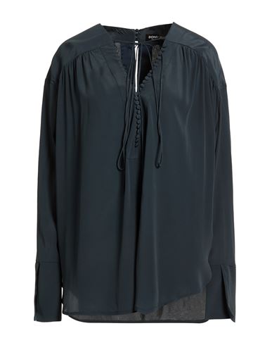 Woman Top Midnight blue Size 2 Acetate, Silk