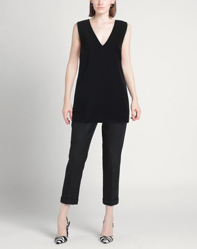 Woman Top Black Size 4 Polyester, Viscose, Cotton, Elastane