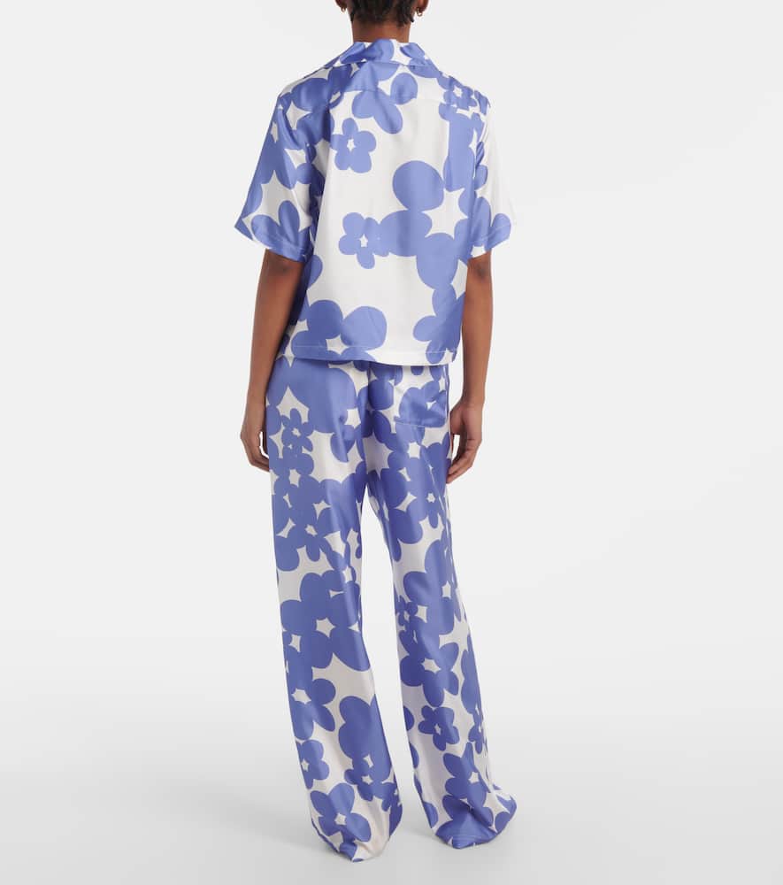 Floral silk shirt