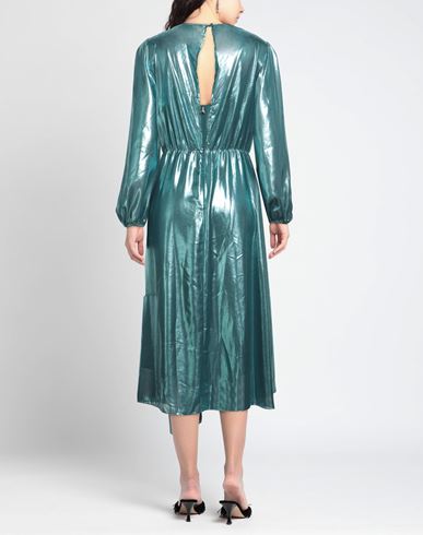 Woman Midi dress Deep teal Size 4 Polyester