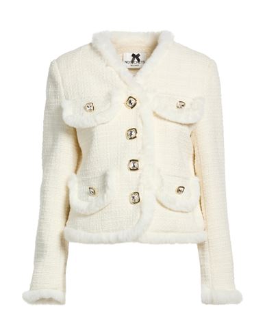 Woman Jacket Ivory Size 4 Polyester, Wool