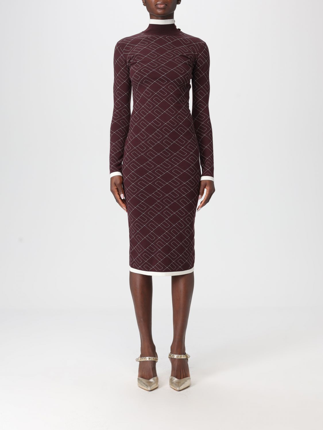 Dress Woman color Wine