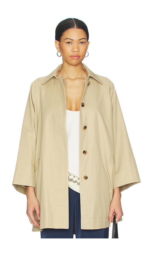 Tularosa Penelope Coat in Beige. L. Also in M, S, XL