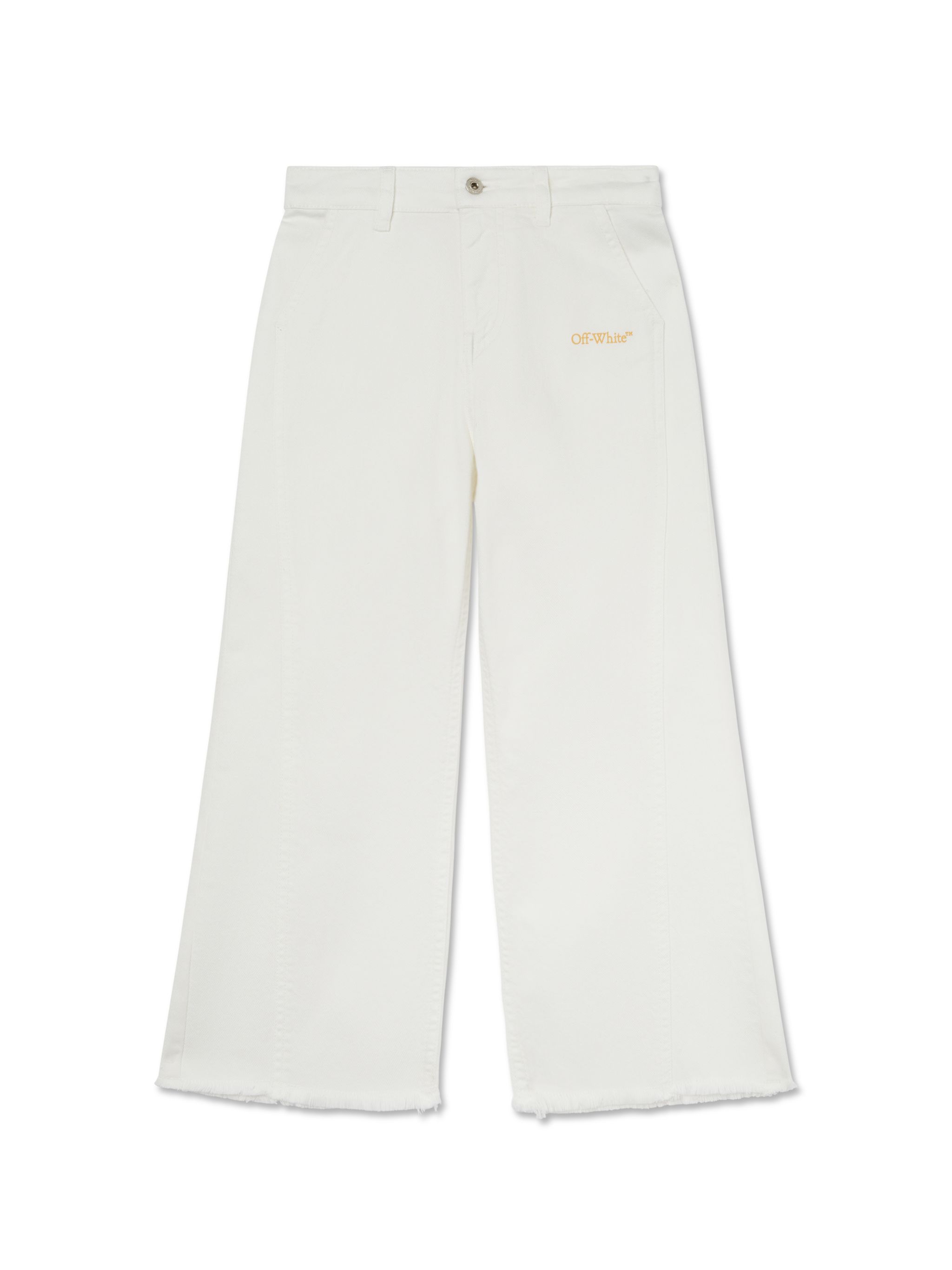 Diagonal Bookish Denim Pants